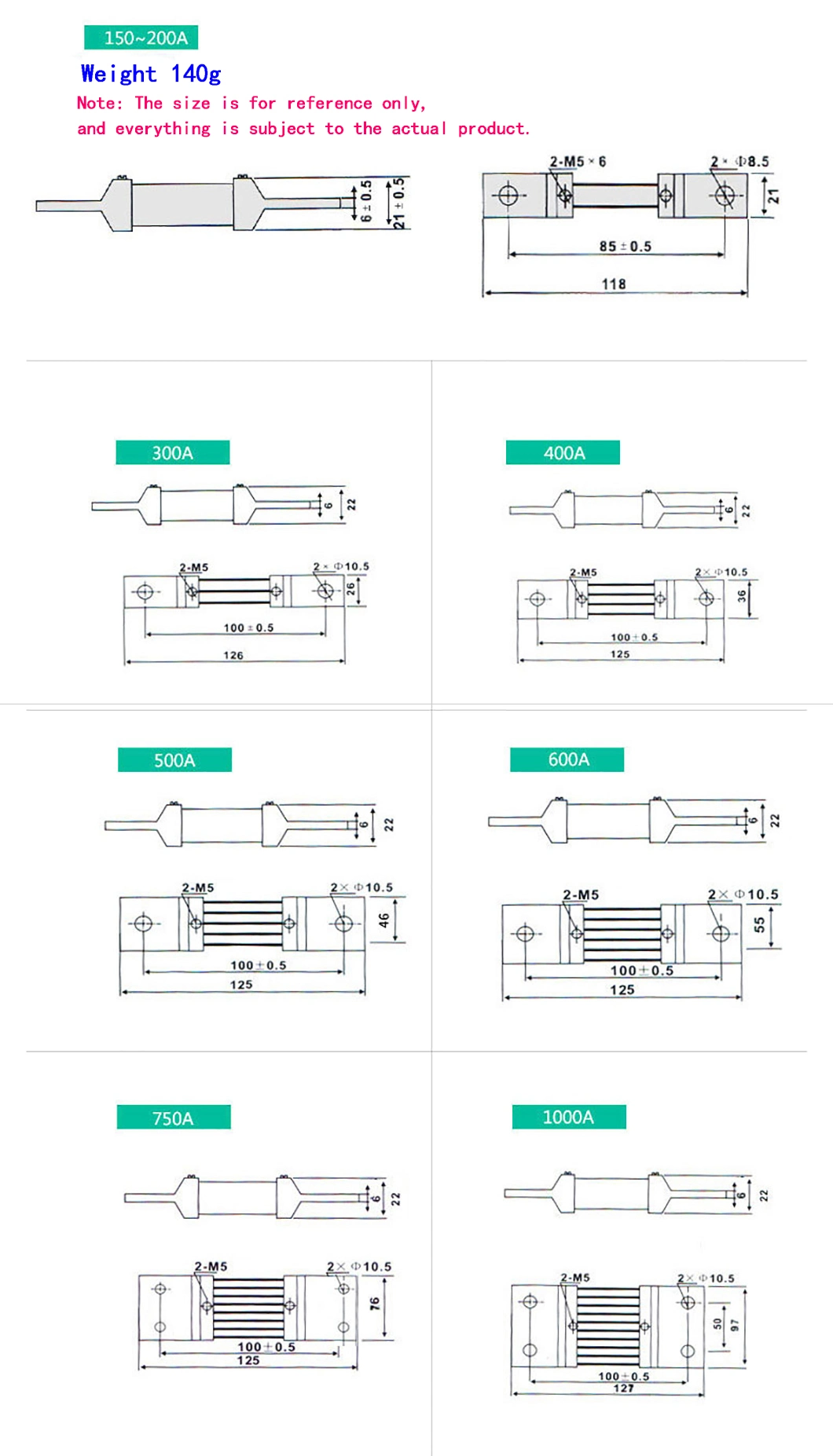 Battery Monitor Shunt Resistance Strip Manganin for Electrical Vehicle FL-2 75mv 50A