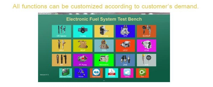 Wunfa Common Rail System &amp; Heui System Test Bench Spe825 with Coding Function